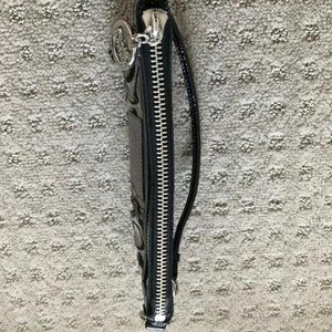 Coach Poppy Story Patent Leather Wristlet